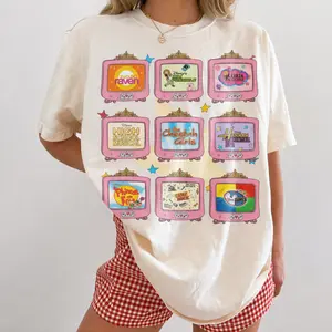 Retro Channel Movie Television T-Shirt, Family Matching Shirt, Channel High School Musical Hannah Montana Shirt O03