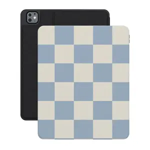 Casely iPad Case | Fit Check | Light Blue Checkerboard