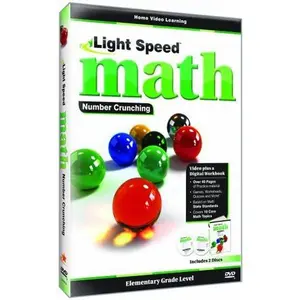 Light Speed Math: Number Crunching  [DVD Video Disc] With CD-Rom, 2 Pack