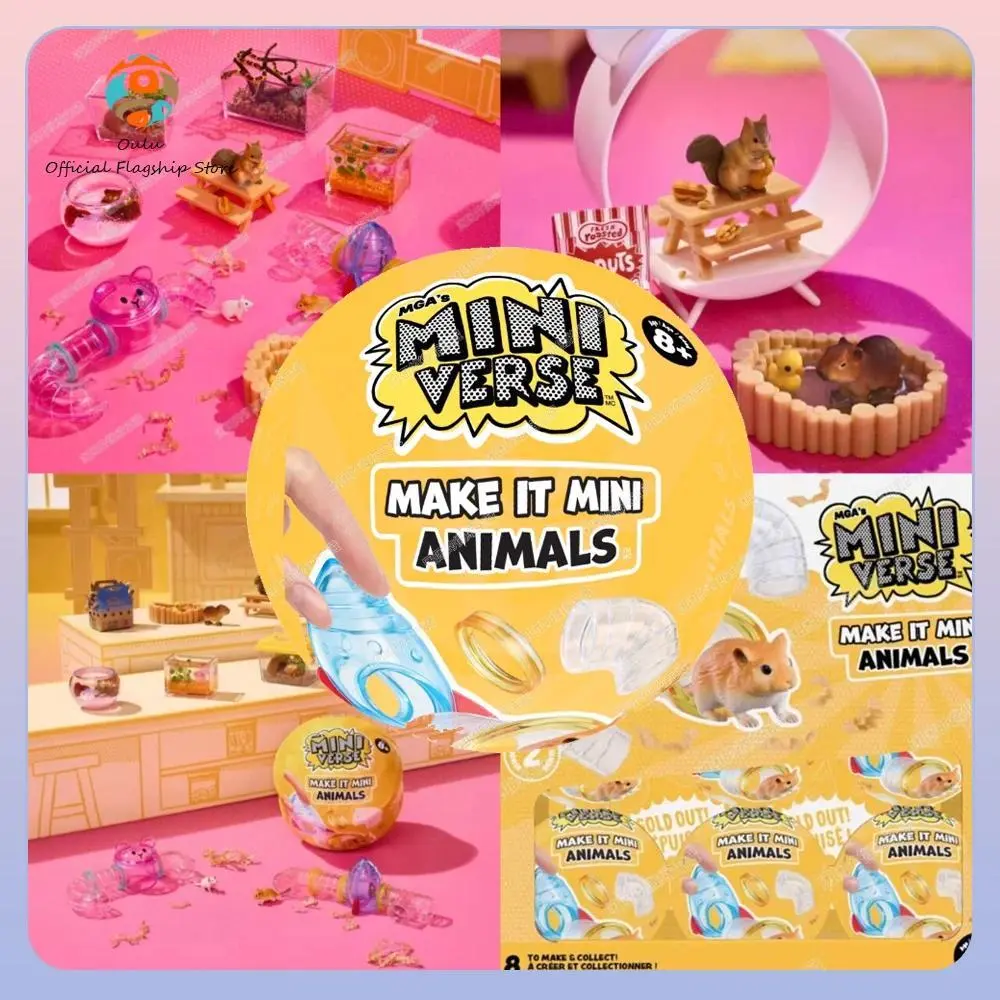 New Genuine Miniverse Animal 2nd Generation Blind Ball Mini Verse Animal Series Diy Mini Pet House Pet Ball Mystery Box Gift Toy