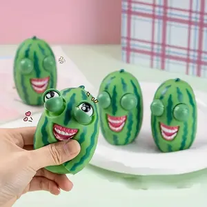 Laugh-Out-Loud, Hilarious Pop-Eye Watermelon Relax Toy Durable Rubber, Green, Novelty Gift for Youngsters 3+, Hot Deal, Squeeze, Birthday Giftchristmas Stocking Stuffers, Christmas Stocking Stuffers