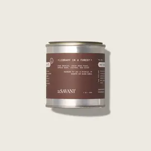 Library in a Forest Candle by The New Savant - Pine Needles, Sunny Citrus, Cool Mint Scent Notes