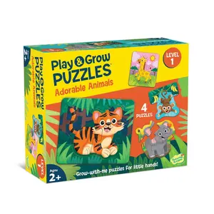 Play & Grow Toddler Puzzles: Adorable Animals – Level 1
