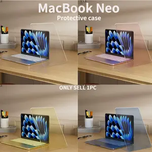 2026 New MacBook Neo 13-inch Scratch-Resistant Case (Model Neo-A3404 A18 Pro) is available in four colors: Pink, Indigo , Citrus Yellow, and Crystal Clear. Neo Laptop Case