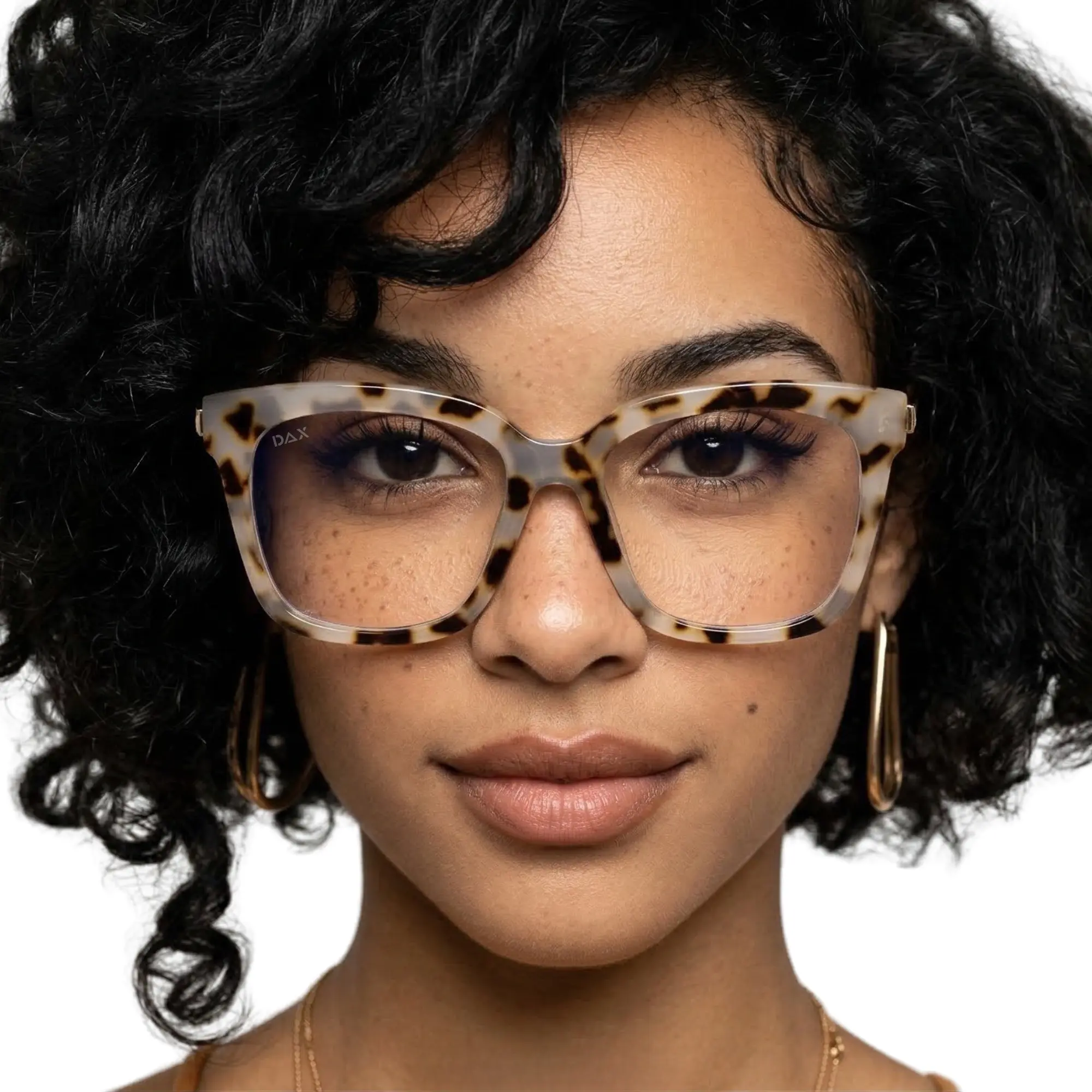 DAX EYEWEAR Blue Blocker Glasses - Full Rim Lightweight Frames, Crystal-Clear Non-Prescription Lenses, Hair-Friendly Design, Easy Maintenance, Anti-Blue Light Protection for Work Vision Care, Full Rim Frame