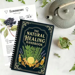 Natural Healing Handbook: Herbal Medicine Guide, Includes Herbal Science, Therapy, Techniques, Educational Herbal Book for Beginners, Daily Guided Journal