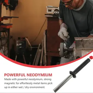 Strong Pull Magnetic Bar, High Performance Handheld Scanning Magnet, Retractable Stainless Steel, Ergonomic Grip, Durable Structure