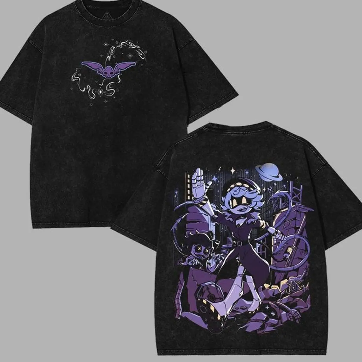 Murder Drones N Wash T-Shirt, Hazbin-Inspired Comic TV Show Graphic Tee, Soft Cotton Streetwear Top, Fan Gift for Men & Women