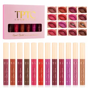 6 Piece Velvet Matte Lip Glaze Set - Hydrating, Long-Lasting Liquid Lipstick with Buildable Color - Non-Stick Cosmetic for All Skin Tones, Compact