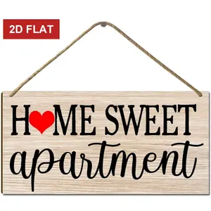 Welcome Sign for Front Door Outside Funny Porch Signs Outdoor Home Sweet Apartment House Warming Gift Funny Wreaths Decorations Rustic Farmhouse Wall Pediments Art  Decor3.93x7.87 inch