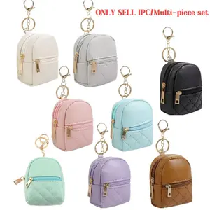 Mini Cute PU Leather Cosmetic Bag, Keychain Organizer, Lipstick Storage, Perfect for School, Travel, Birthday Gifts