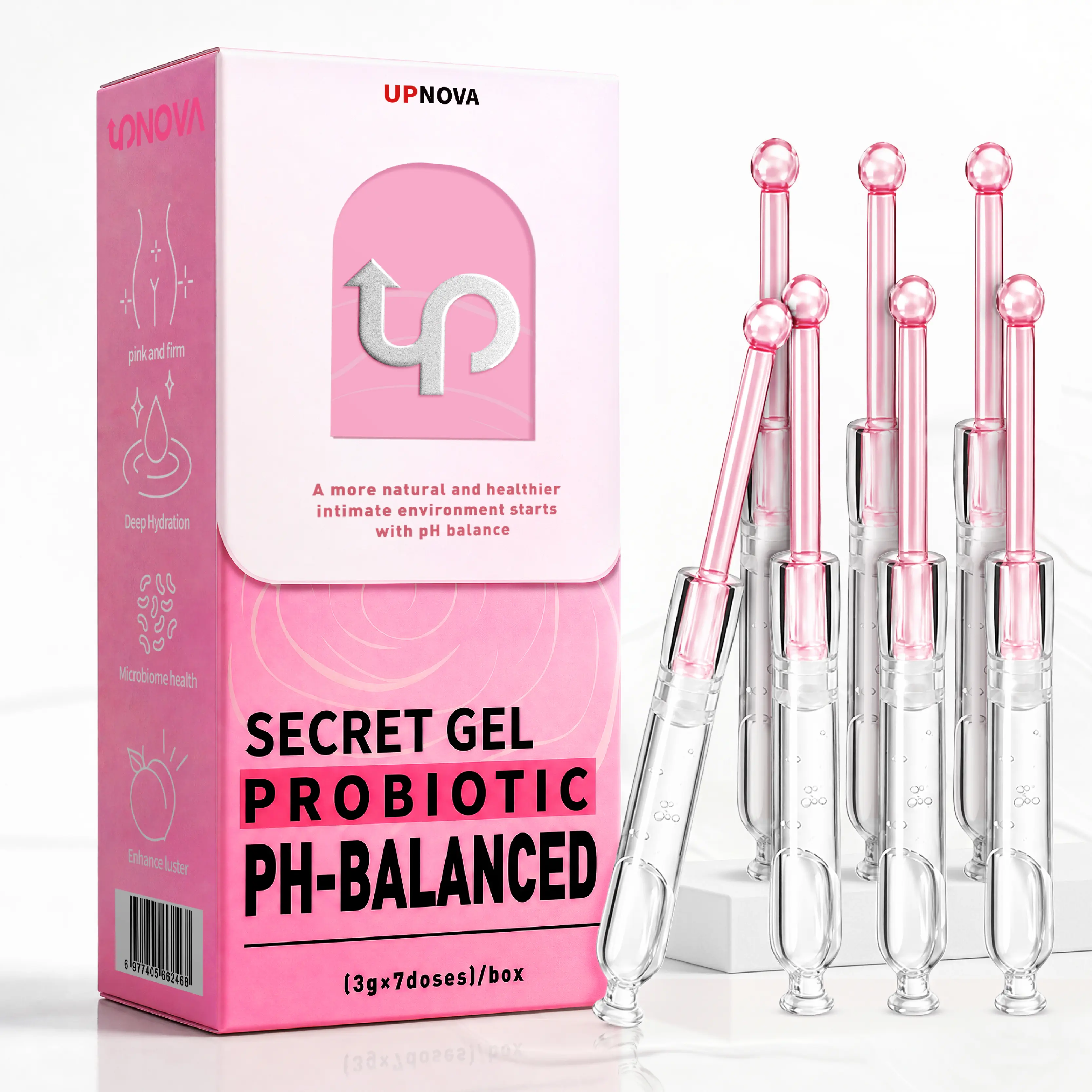 UPNOVA Probiotic Feminine Hygiene Products |PH balance Yoni Care | Odor Control, Herbal Soothing, Freshening & Gentle Tightening | Daily Feminine Hygiene Gel Vaginitis Relief