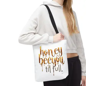 Honey Bee You Tote Bag, Stylish Eco-Friendly Bag, Gift for Beekeepers, Inspirational Quote Tote, Everyday Carry, Unique Gift Idea