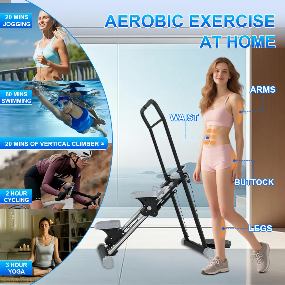 Trap Stepper voor Home Gym Oefening, Trap Master Opvouwbare 6-Stage Weerstand Trap Stepper voor Home Gym Oefening, Trap Master Opvouwbare 6-Stage Weerstand