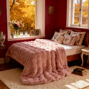 ORINOVA Cozy Blanket for Autumn and Winter, Warm Bedroom Throw, Plush Fleece Blanket, Perfect Holiday Gift, Machine Washable and Wrinkle Resistant, Ideal for Home Use