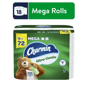 Charmin Ultra Gentle Toilet Paper, 18 Mega Rolls, 231 Sheets per Roll