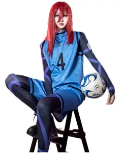 Blue Lock Jersey, Blue Lock Cosplay Merch, Isagi Yoichi Bachira Shidou Ryusei Chigiri Anime Cosplay Shirt Jersey Costume Football