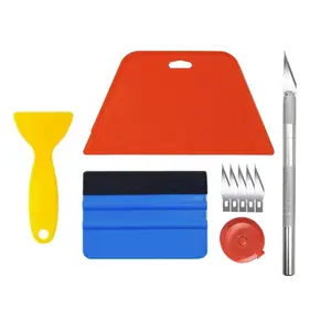 Smooth Tool Kit for Sticker Wallpaper and Vinyl Backsplash Tiles, 5 Piece Set, Ideal for Home Improvement Projects