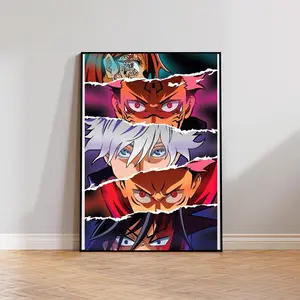 Naruto Poster Eyes Manga Art Anime Wall Print Minimalist Paintingcolorful Art Naruto, Itachi, Kakashi Hatake