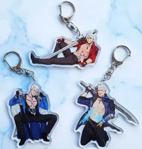 Devil May Cry | Dante, Vergil, Nero | Acrylic Charms/Keychains | 3in | perfect for bags, keys, or as a gift for friends.