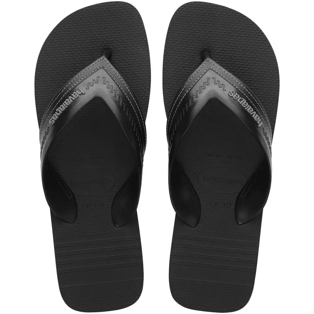 Havaianas Men's Hybrid Be Flip Flops - BLACK 6