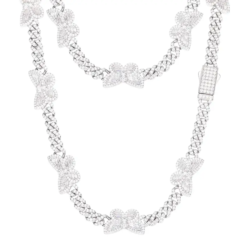 【#NS9250087】 S925 Sterling Silver Necklace for Women Men Hip Hop Jewelry Gift