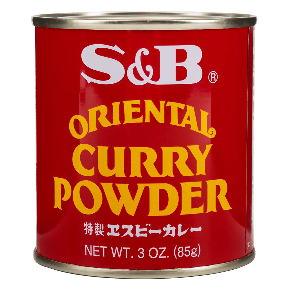 S&B Authentic Japanese Oriental Curry Powder Canister - 3oz (85g) Resealable Turmeric Seasoning Blend for Cooking Essentials