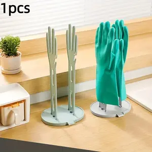 Multi-Functional Detachable Glove Drying Rack, Kitchen Rubber Hand Draining Holder, Glove Towel Storage Stand for Bathroom Balcony