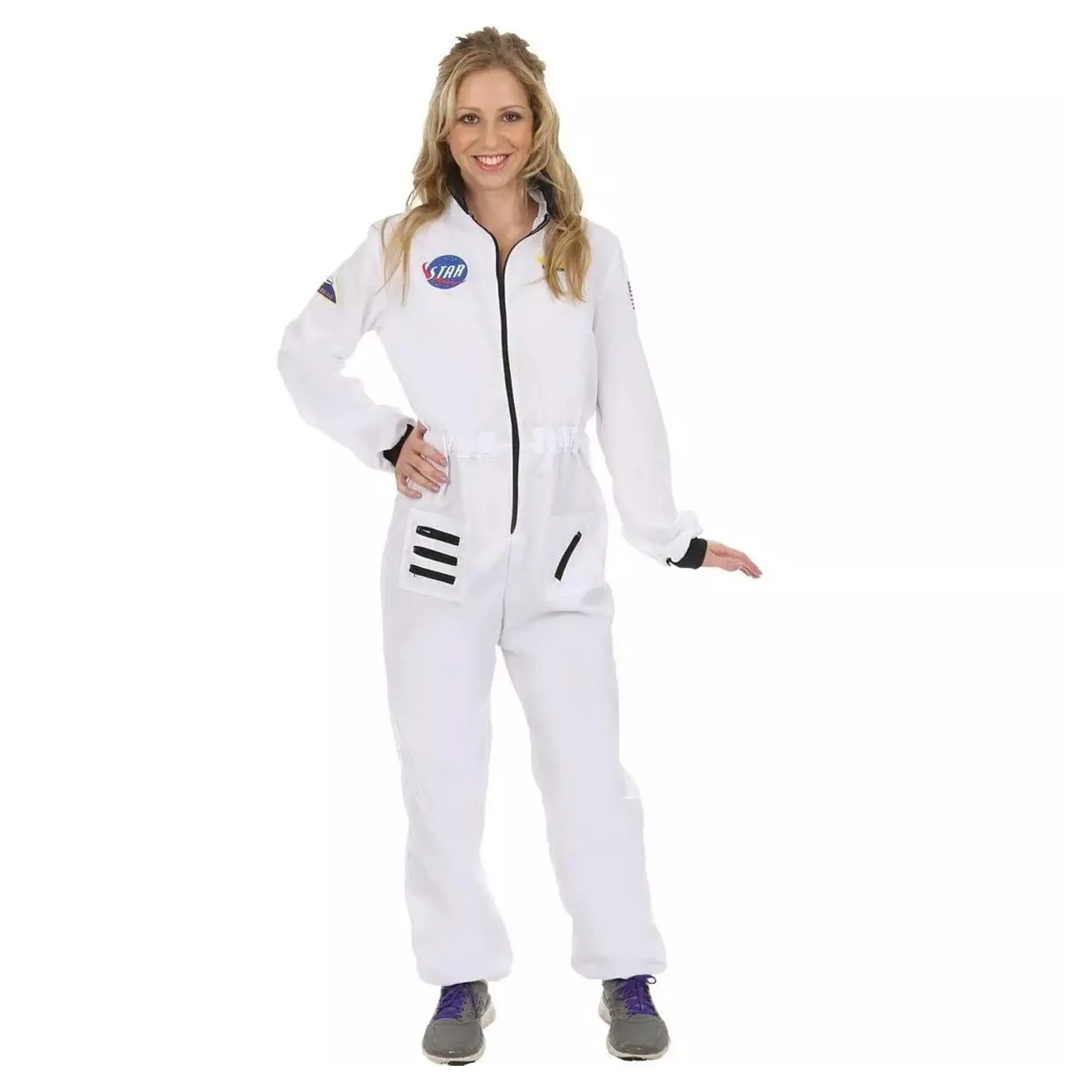 Women's White Astronaut Cosplay Costume, Women's Clothes for Deep Space-Themed Events, Great Couples Set for On Planet Earth Themed Parties