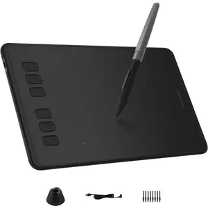 Inspiroy H640P Drawing Tablet, 6x4 inch Art Tablet with Battery-Free Stylus, 8192 Pen Pressure, 6 Hot Keys, Graphics Tablet for Drawing, Writing, Design, Teaching, Work with Mac, PC & Mobile springtok