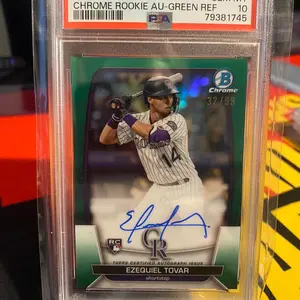 2023 Bowman Ezequiel Tovar RC /99 Rookie Auto Green Refractor GEM MT PSA 10