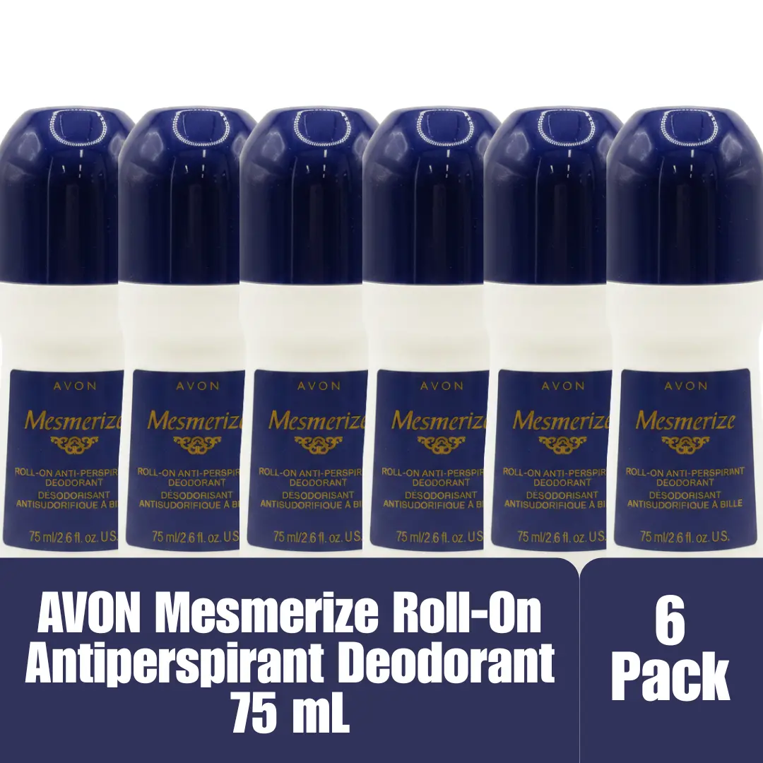 Avon Mesmerize Roll-On Antiperspirant Deodorant 24H 75mL/2.6 fl oz 6-Pack