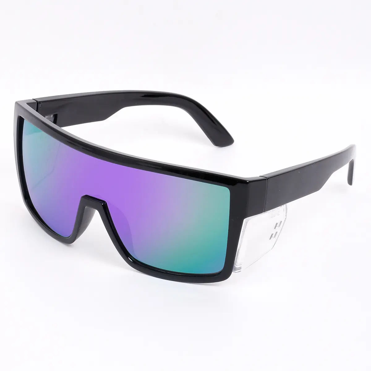 Black framed purple film