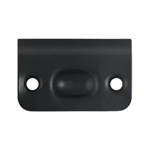 Deltana SPB349U19 Strike Plate for Ball Catch & Roller Catch- Black - Solid