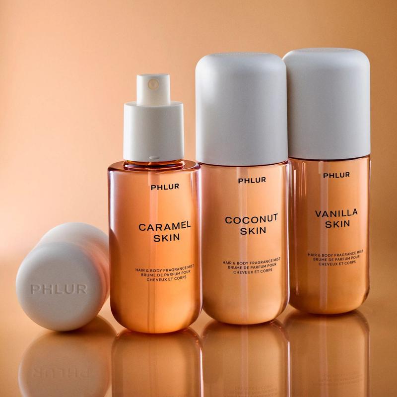 Edible Skin Trio - Travel Size Body Mists - Vanilla Skin, Coconut Skin & Caramel Skin Travel Size Body Mists