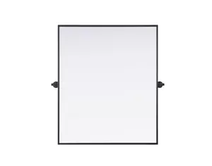 Elegant Kitchen & Bath MR6H3036BLK Amoura 30 x 36 in. Pivot Mirror, Black