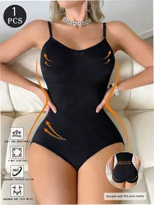 BLUELIFE Shapewear bodysuit firm control tummy shaper seamless smoothing under dress