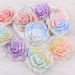 60mm Extra Large Luminous Resin Roses- Flowers For DIY Art Craft and Decoration