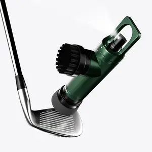 Sprush Golf Club Brush Cleaner with Water Spray Bottle and Sponge Heavy Duty Golf Cleaning Device for Clubs Balls Shoes Sport Green