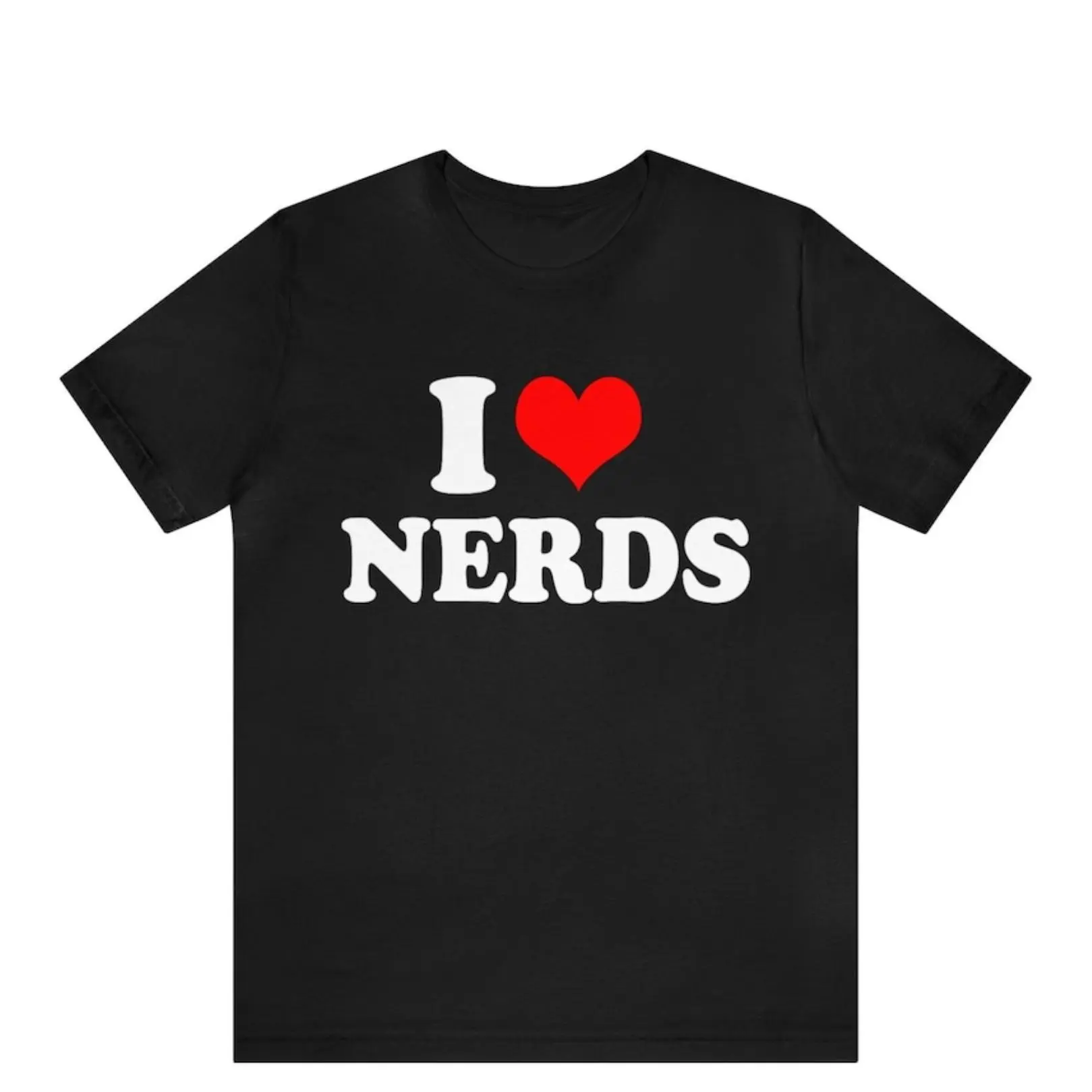Funny Graphic Tee,I Heart Nerds T-Shirt, I Love Nerds Graphic Tee, Funny I Love Nerds Tee, Custom I Heart Nerds Unisex T-shirt, I Love Nerds Design T Shirt, Shortsleeve, Casual
