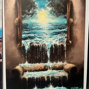 “Couch for Sale” Giclee fine art print 11x14 signed and numbered plus 3 Lost Paintbrush stickers