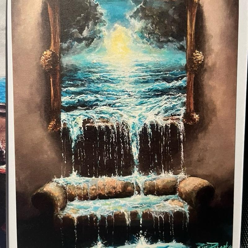 “Couch for Sale” Giclee fine art print 11x14 signed and numbered plus 3 Lost Paintbrush stickers