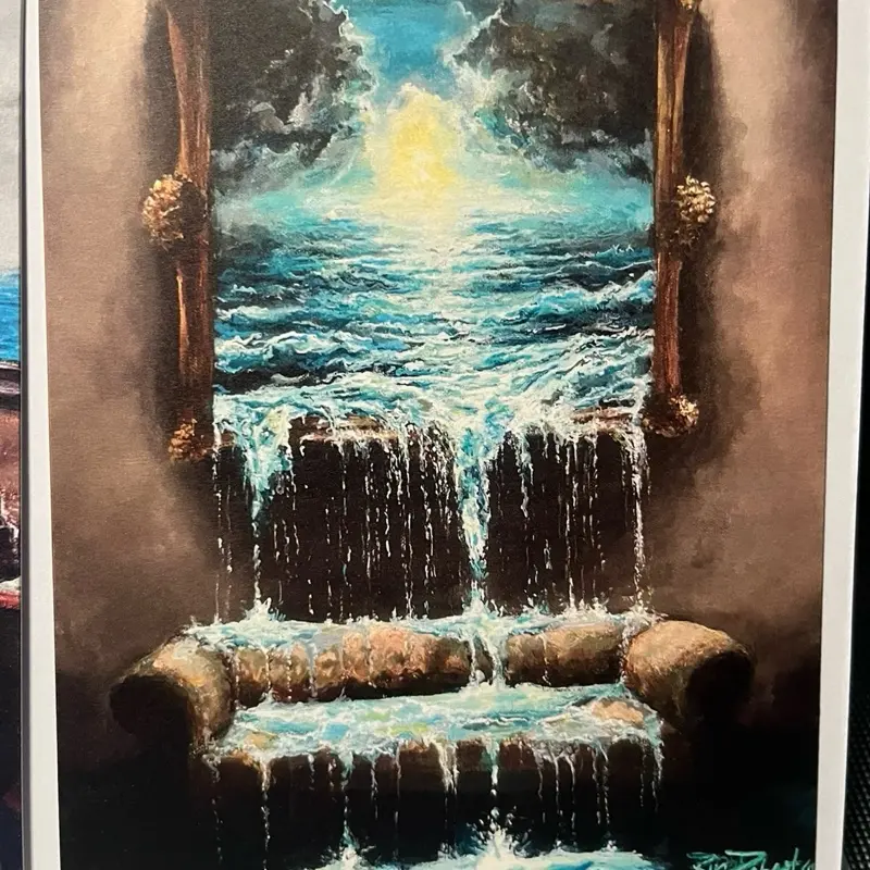 “Couch for Sale” Giclee fine art print 11x14 signed and numbered plus 3 Lost Paintbrush stickers