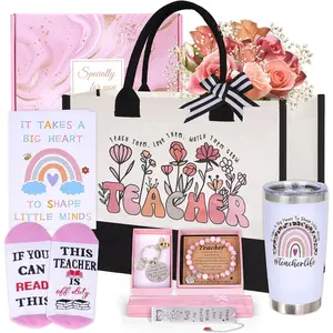Teacher Appreciation Gifts for Women,  Teacher Birthday Thank You Gifts Basket, Funny Personalized  to School  Set Ideas for   Dance Music Science English Teachers