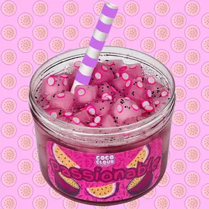 Passionable Slime, Jelly Cube Slime, Passionfruit Scented Slime by Coco Cloud Slimes