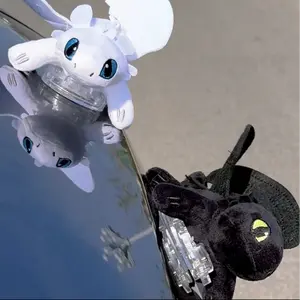 Toothless Car Exterior Decoration WingsMovable Roof Sunroof Decoration FigurineMotorcycle Helmet (35cm or 20cm) Vehicle Car Accessories