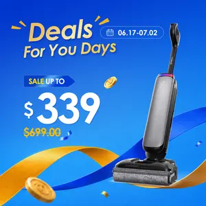 Tineco Floor One S7 Artist Wet Dry Vacuum Cleaner, 22kPa Suction, iLoop Smart Sensor, DualBlock Anti-Tangle Design, 185℉ Flashdry, 50 Min Runtime, Dual-Edge Cleaning, 180° Lay-Flat, Cordless Stick Vacuum, Deep Cleaning Machine, Floor Cleaning Tool