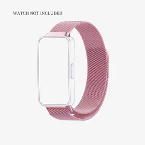 Hollow Out Elegant Woven Mesh Watch Band, Breathable & Quick Release Watch Band, Compatible with Huawei Band 10/Band 9/Band 8, Smart Watch Accessories, Wearable