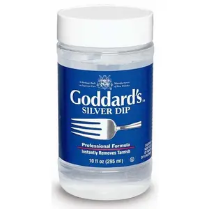 212 MAIN Goddard's Silver Dip (Northern Labs 707486) 10 fl oz Tarnish Remover, Cutlery Cleaning Solution for Household Use