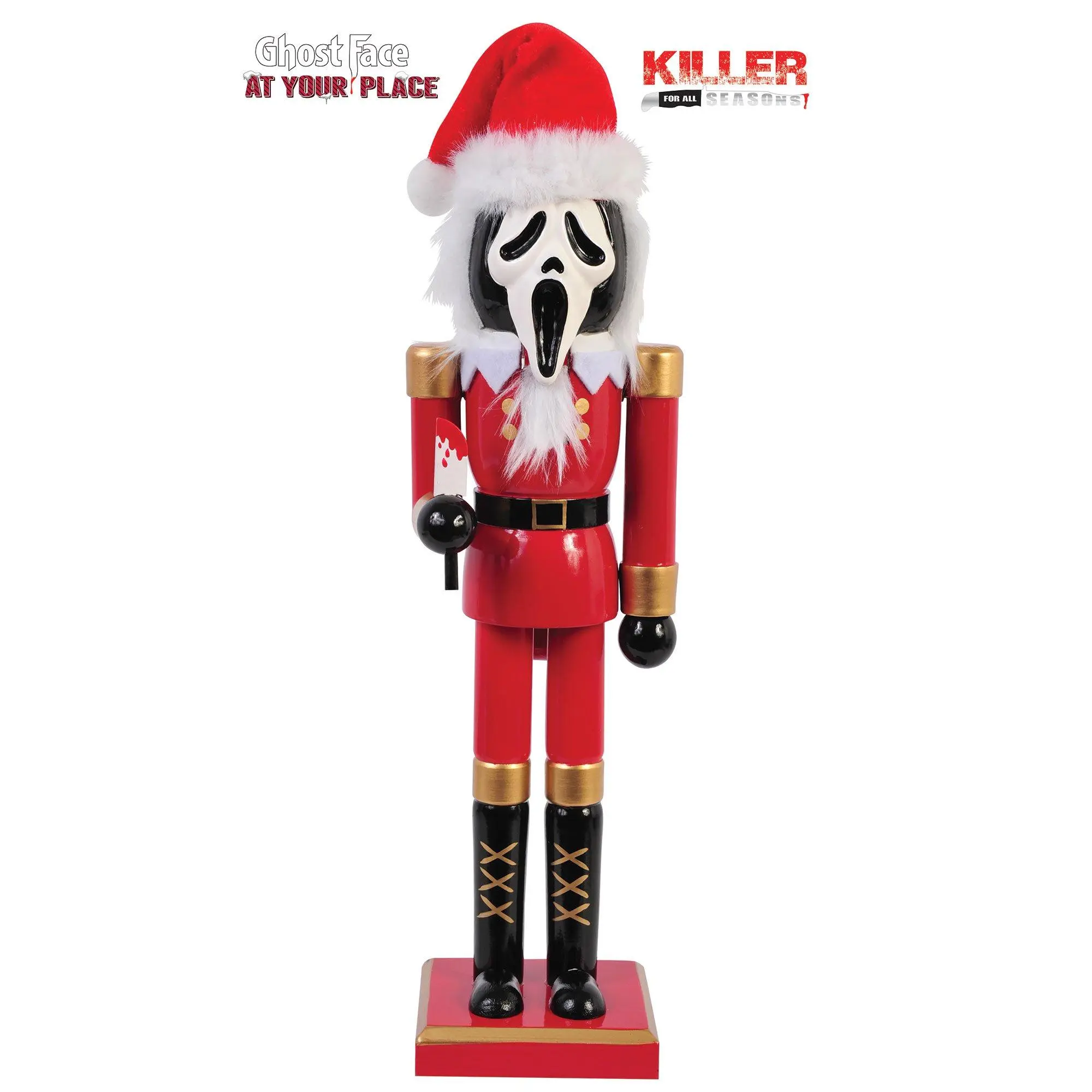 Ghost Face At Your Place 15 Inch Santa Nutcracker
